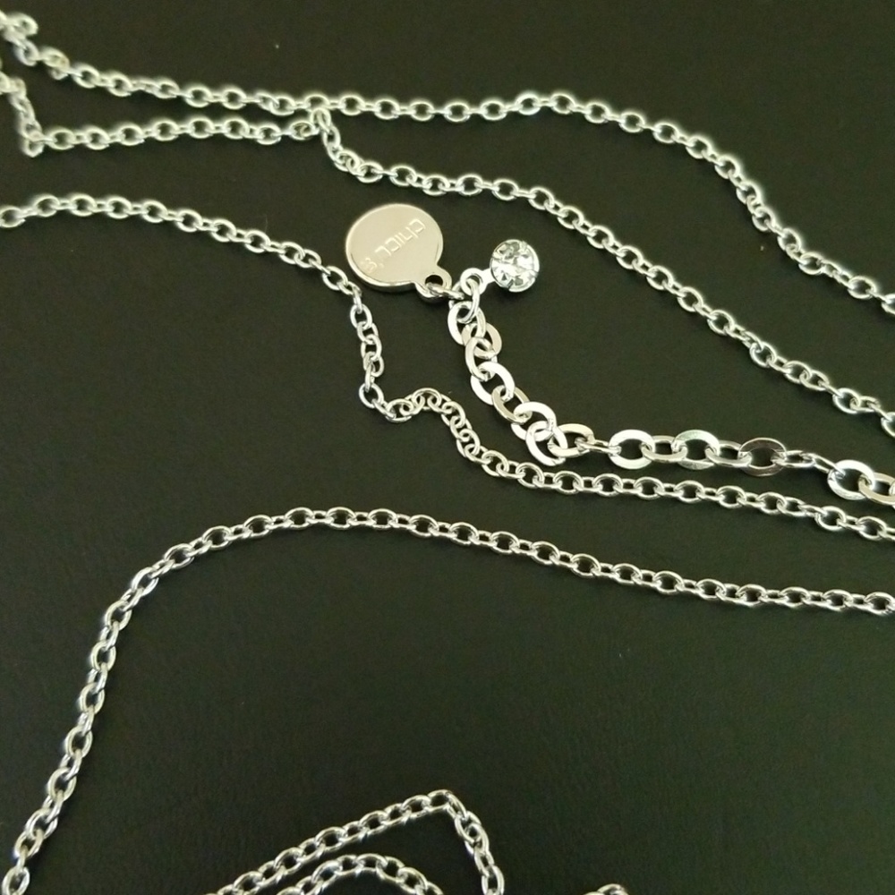 Chicos silver necklace Adjustable - Picture 3 of 3